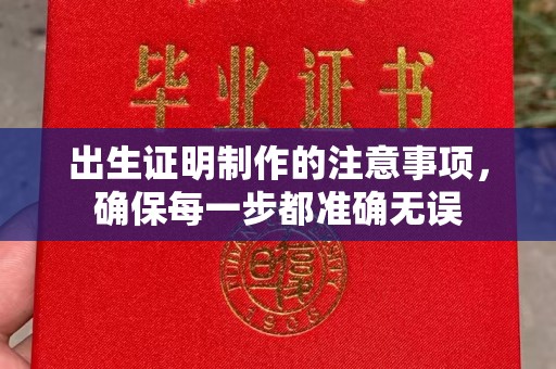 富阳出生证明制作的注意事项，确保每一步都准确无误