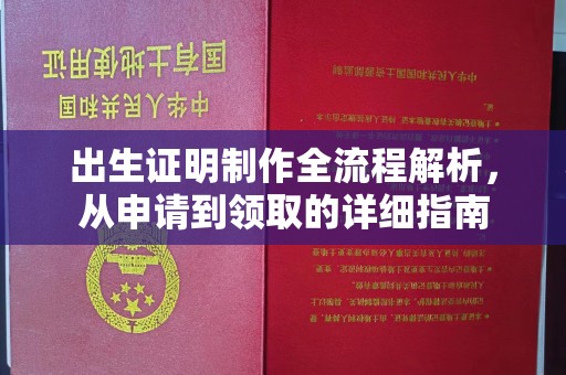富阳出生证明制作全流程解析，从申请到领取的详细指南